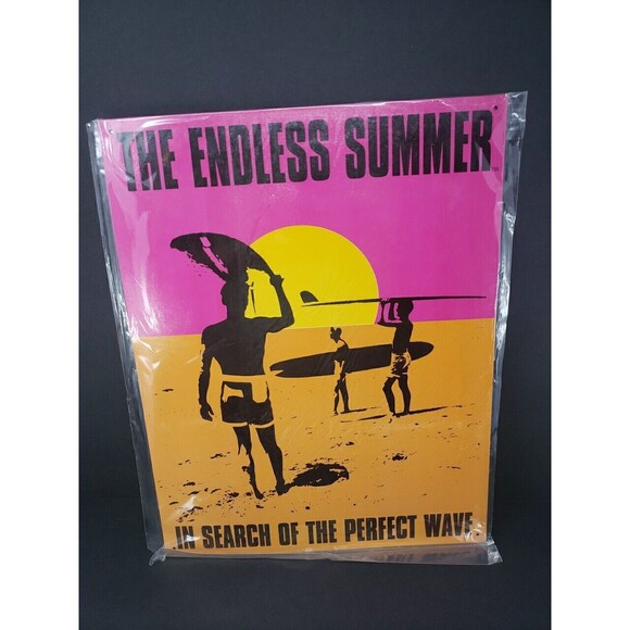 The Endless Summer Poster Tin Metal New Factory Sealed Surfing Beach Sun USA - Picture 2 of 6